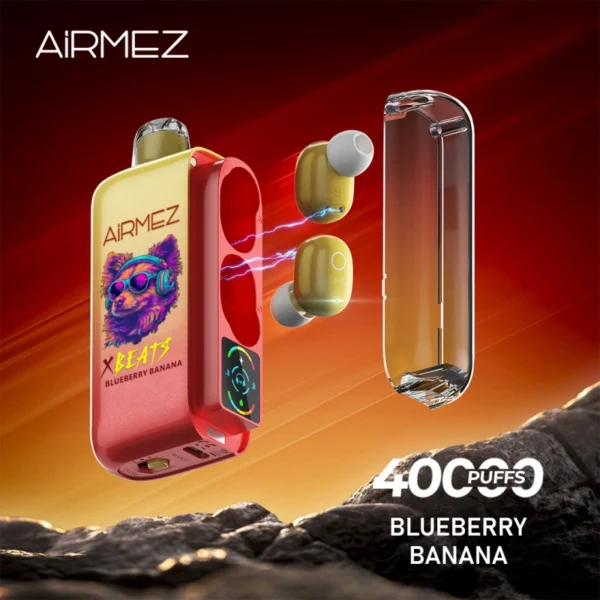 Airmez Vape Xbeats Blueberry Banana - 40000 Puffs