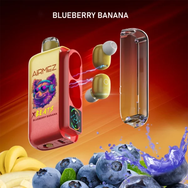 Airmez Vape Xbeats Blueberry Banana - 40000 Puffs