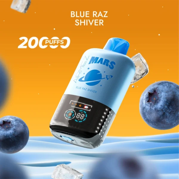 Airmez Vape Mars Blue Raz Shiver - 20000 Puff