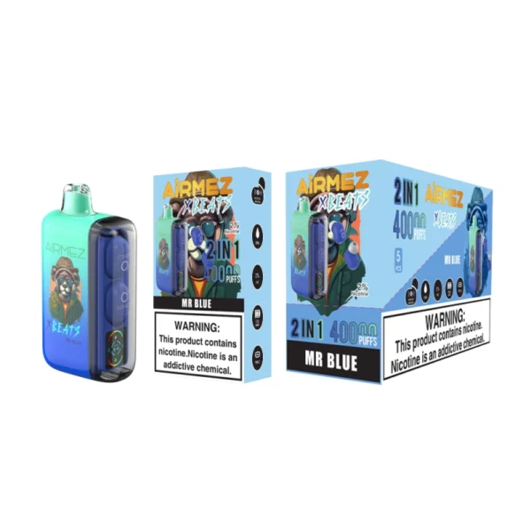 Airmez Xbeats Mr Blue Vape - 40000 Puffs